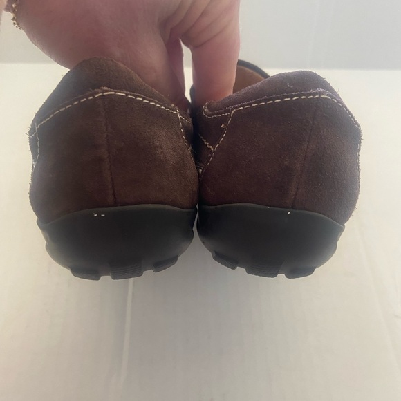 Naturalizer women's 9 slip on cushion comfort brown leather shoes EUC - Picture 7 of 9